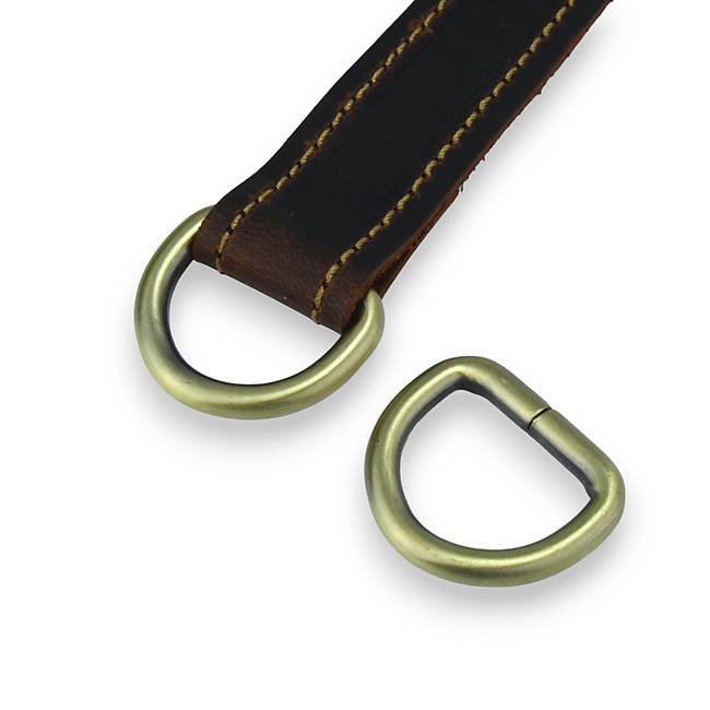 Fırçalı Antik D Halka - Deri Hobi