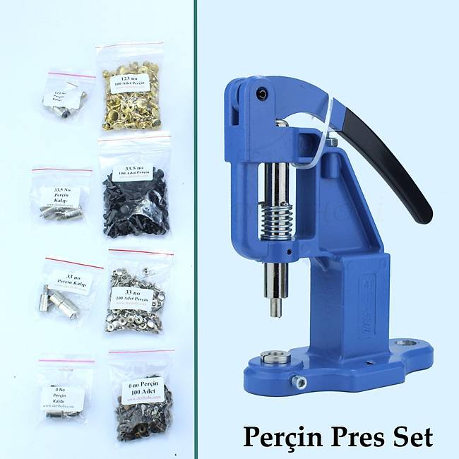 Perçin Pres Set – Deri Hobi, Perçin Çakma Seti