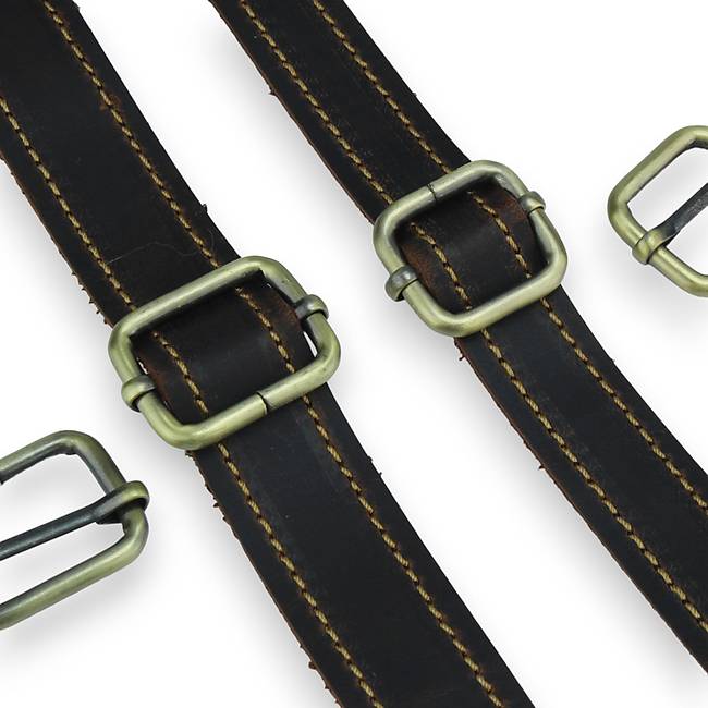 Fırçalı Antik Sürgülü Toka - Deri Hobi