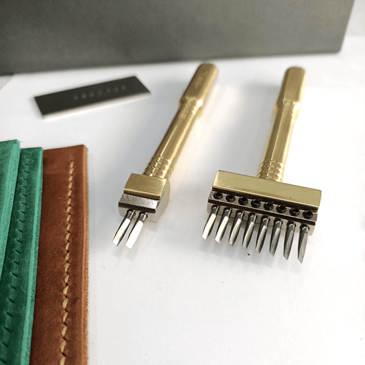 Fransız Stil Deri Delme Zımba Seti 3,85 mm - Premium