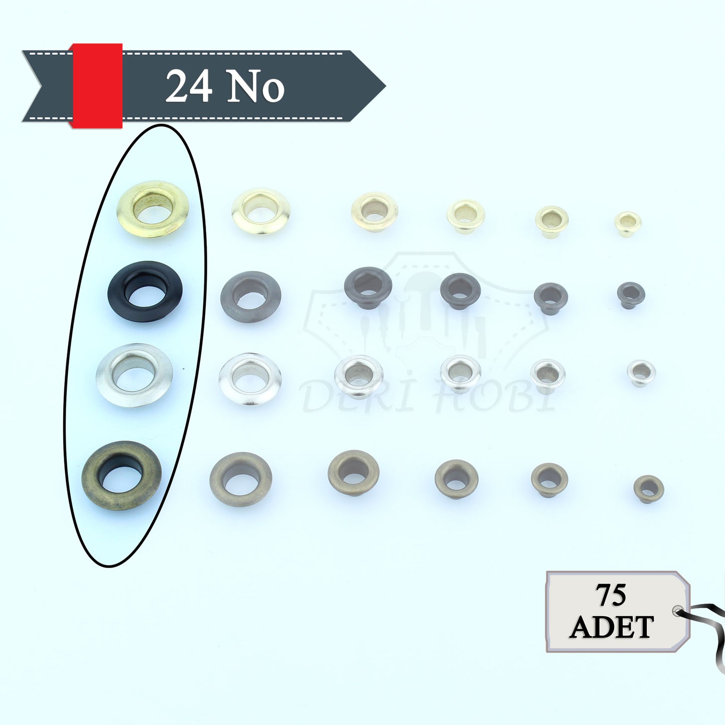 24 No Kuşgözü Pulsuz - 75li - Deri Hobi