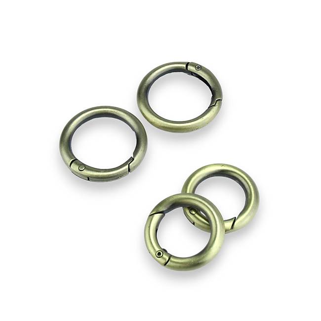 Fırçalı Antik Yaylı Halka - Deri Hobi