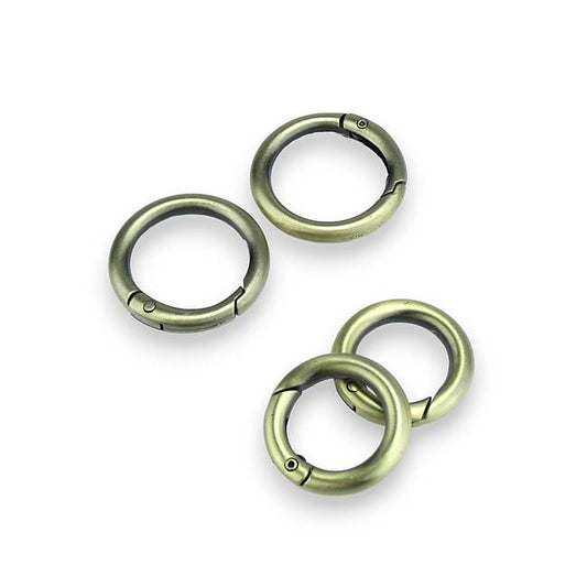 Fırçalı Antik Yaylı Halka - Deri Hobi