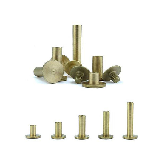 Ham Pirinç Vidalı Boru - Kemer Vidası