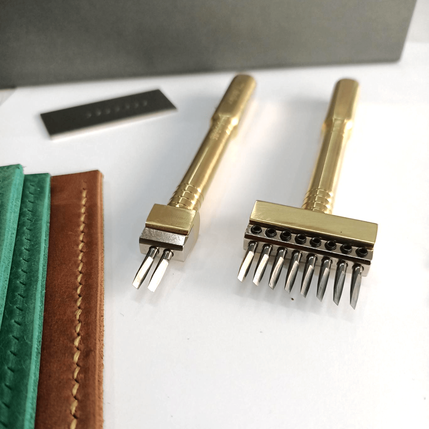 Fransız Stil Deri Delme Zımba Seti 3,85 mm - Premium